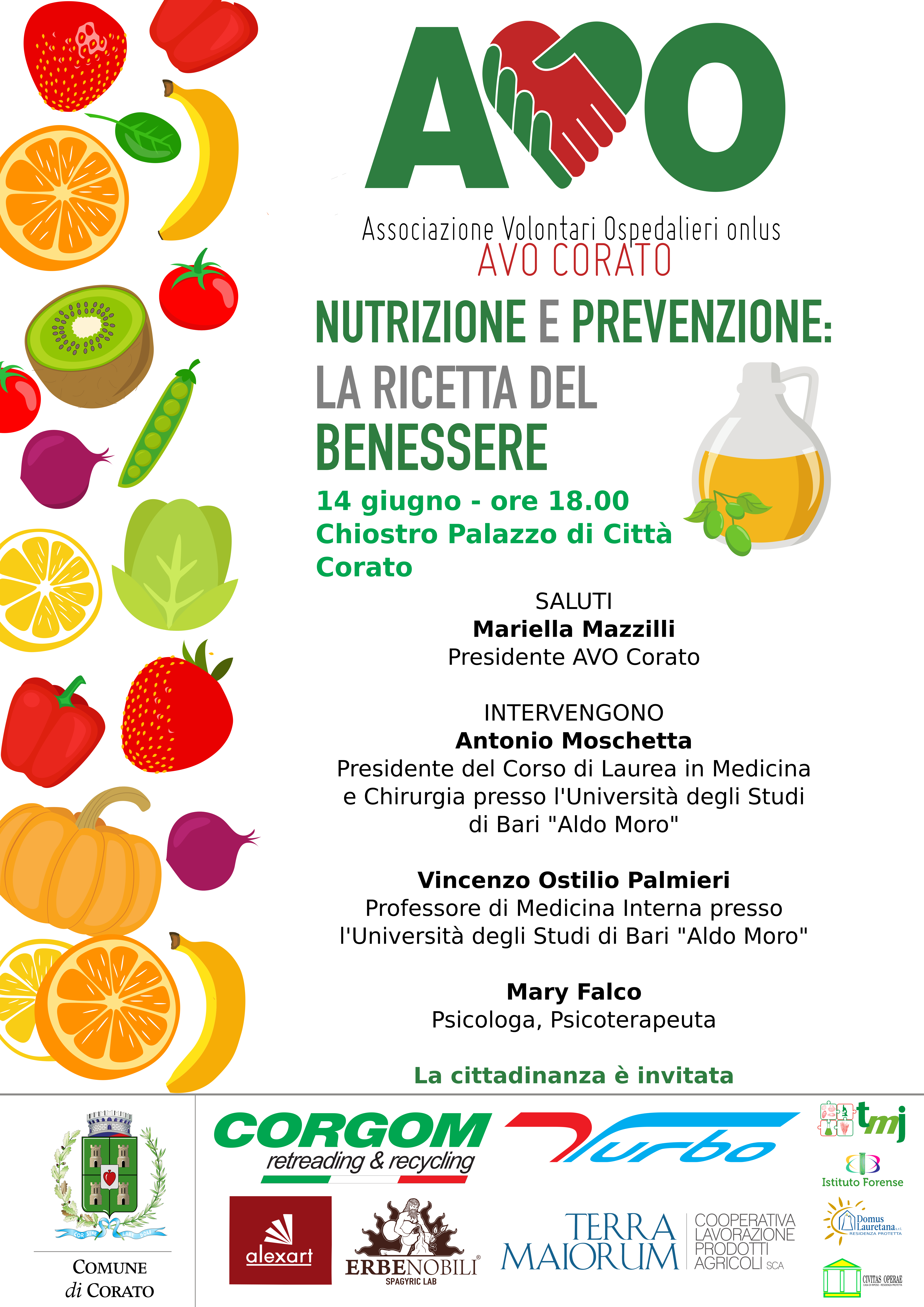 Nutrizione e prevenzione la ricetta del benessere AVO Corato